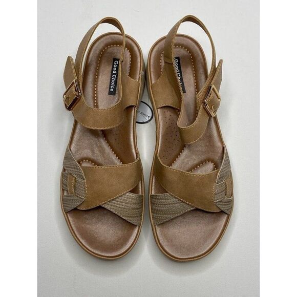 GC‎ Shoes Marilyn Flat Sandals Shoe 10 Women's Cushioned Adjustable Strap NEW - Picture 3 of 8